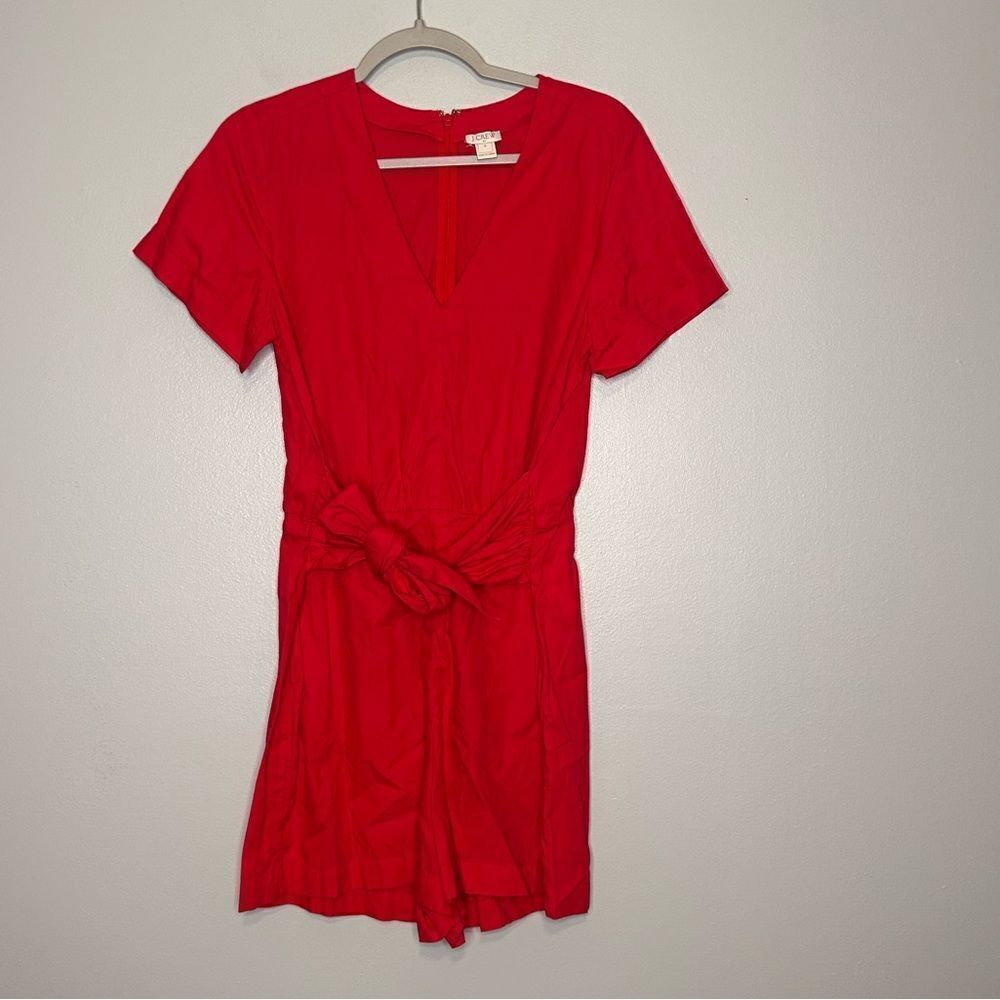 J.Crew Tie Front Romper - Picture 2 of 4